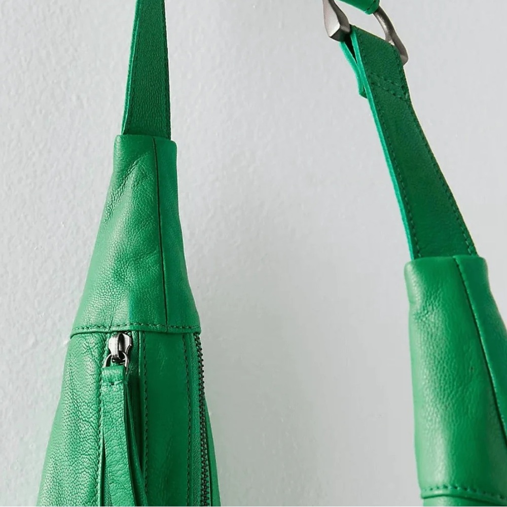 Free People Vibrant Green Hobo Bag crossbody idle - Picture 2 of 2